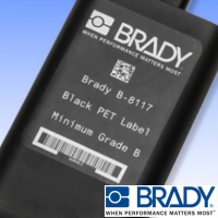 Brady B-8117 Ultra Durable Black Polyester Label