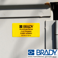 Brady B-8591 UV-Light Resistance With Permanent Acrylic Adhesive