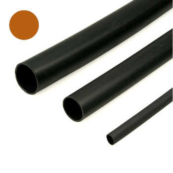 PLF100-19.1 Brown polyolefin 2:1 heatshrink 19.1mm