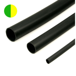 PLF100-38.1 Green and Yellow polyolefin 2:1 heatshrink 38mm