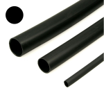 PLF103-12/4 Black polyolefin 3:1 heatshrink tubing 12/4mm
