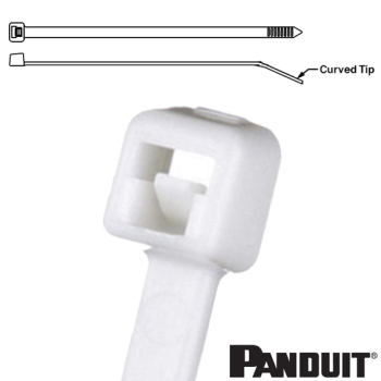 Panduit PLT2M-M69 203x2.5mm iviry flame retardant nylon 6.6 cable ties