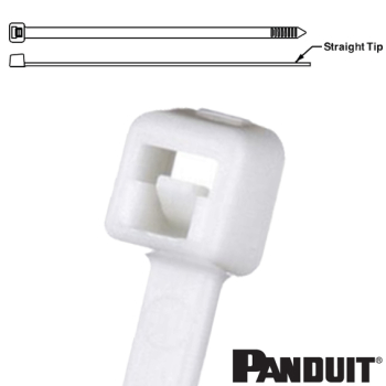 Panduit PLT4H-TL69 371x7.6mm ivory flame retardant nylon 6.6 cable ties