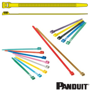 IT9100-CUV4Y 358x8.9mm yellow weather resistant In-line cable tie