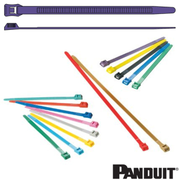 IT9100-CUV7A 358x8.9mm purple weather resistant In-line cable tie