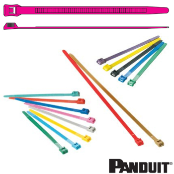IT9115-CUV16B 389x8.9mm magenta weather resistant In-line cable tie