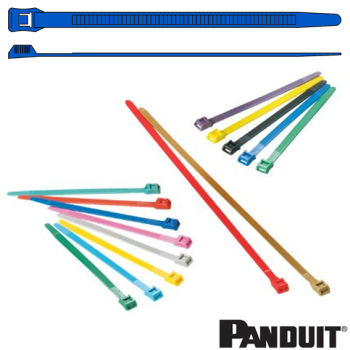 IT9115-CUV6B 389x8.9mm cobalt blue weather resistant In-line cable tie