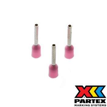 CEF034F Pink French colour coded ferrule 0.34mm²