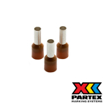 CEF1012F Brown French colour coded ferrule 10mm²