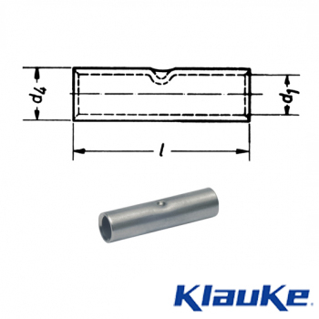 62R Klauke nickel butt connector 0.5-1mm²