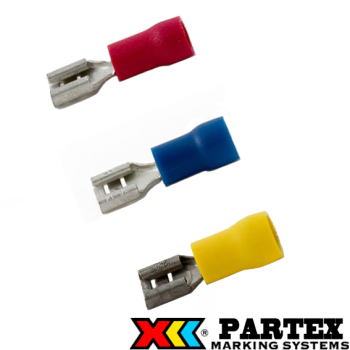 Partex PVC Insulated Female Push-On Terminals