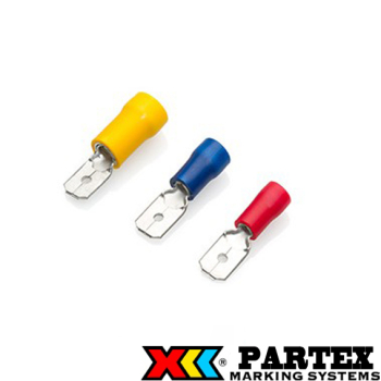 Partex PVC Insulated Male Tab Terminals