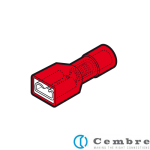 RF-F608P Cembre fully insulated female push-on terminal 0.25-1.5mm²