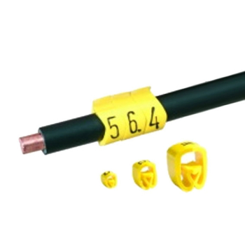 Partex PAZE10 Black On Yellow Cable Marker