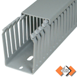 GN-A6/4 80x30 PVC grey trunking with slot and base punching
