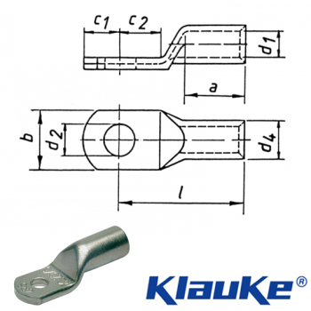 10R8 Klauke R series M8 cable lug 150mm²