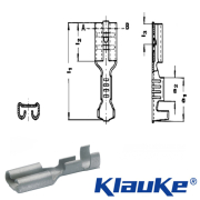 18203 Klauke un-insulated receptacle for fine stranded conductors 0.5-1mm sq