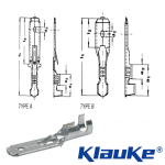 2220 Klauke un-insulated tab for fine stranded conductors 0.5-1mm sq 2220 Klauke un-insulated tab for fine stranded conductors 0.5-1mm sq
