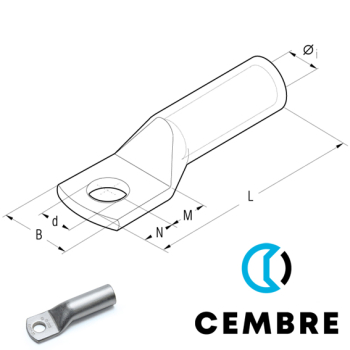 2A19-M12 Cembre heavy duty lug 95mm² 2A19-M12 Cembre heavy duty lug 95mm²