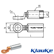 372R16 Klauke Aluminium/Copper bi-metallic lug 240mm² 372R16 Klauke Aluminium/Copper bi-metallic lug 240mm²
