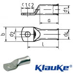 704F10 Klauke F series M10 cable lug 25mm² 704F10 Klauke F series M10 cable lug 25mm²