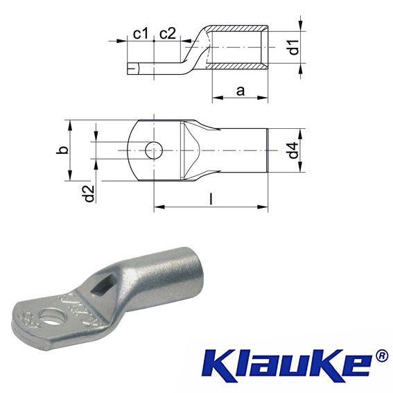 Tubular Cable Lugs M6-M12 / 6.0-120 Mm² – Bare Uninsulated Ring Compression Lugs