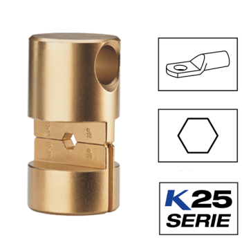 Klauke HR25 Crimping Dies For Tubular Cable Lugs & Connectors Klauke HR25 Crimping Dies For Tubular Cable Lugs & Connectors