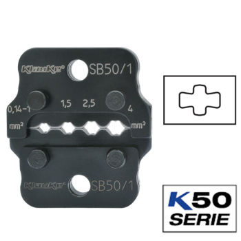 Klauke SB50 Crimping Dies For Turned Pin Receptacles & Pin Connectors Klauke SB50 Crimping Dies For Turned Pin Receptacles & Pin Connectors