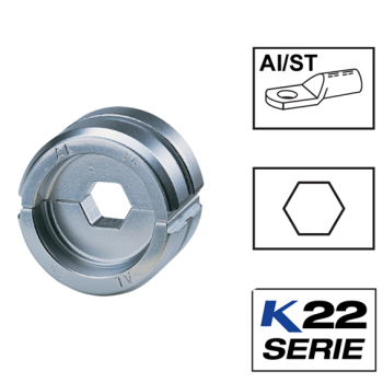 Klauke ST22 Crimping Dies For Steel Compression Joints According To DIN EN 50182
