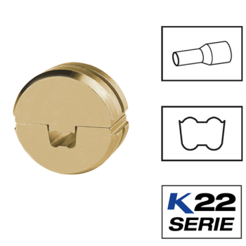 Klauke ZAES22 Trapezoid Crimping Dies For Twin Cable End Sleeves Klauke ZAES22 Trapezoid Crimping Dies For Twin Cable End Sleeves