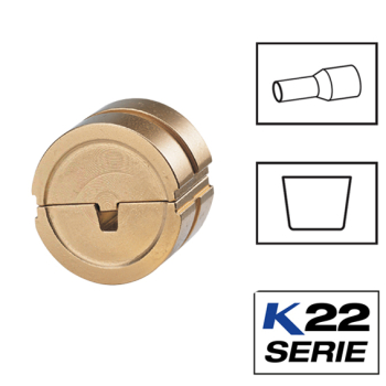 Klauke ZAE22 Crimping Dies For Twin Cable End Sleeves Klauke ZAE22 Crimping Dies For Twin Cable End Sleeves