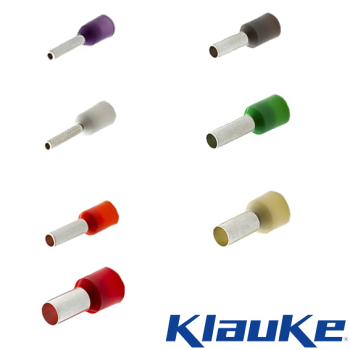 Klauke French Colour Coded Insulated Ferrules 0.25 to 35mm²