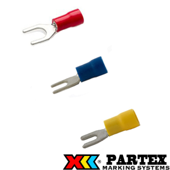 Partex PVC Insulated Fork Terminals