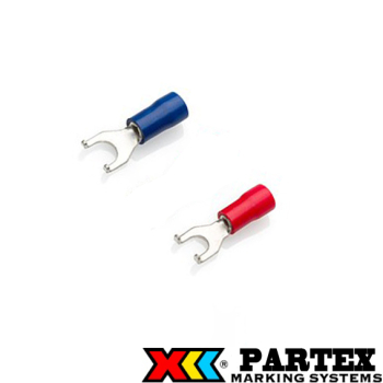 Partex PVC Insulated Flanged Fork Terminals