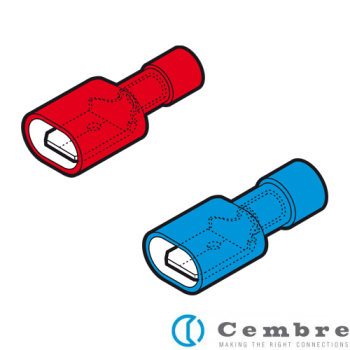 Cembre PC Fully Insulated Male Tab Terminals