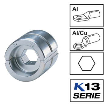 Klauke HA13 Crimping Dies For Compression Cable Lugs & Connectors Aaccording To DIN
