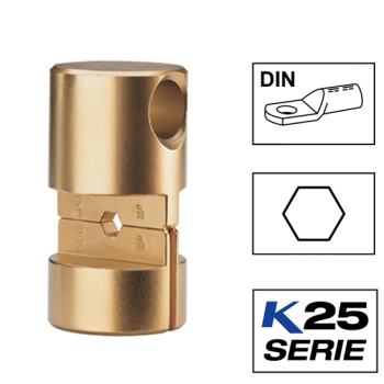 Klauke HD25 Crimping Dies For Compression Cable Lugs To DIN