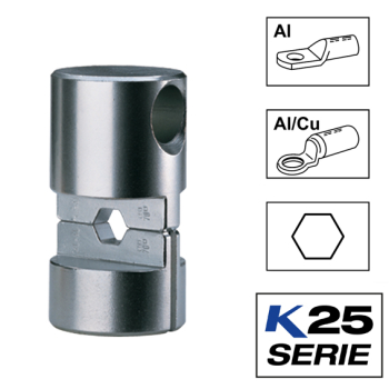 Klauke HA25 Crimping Dies For Compression Cable Lugs & Connectors According To DIN Klauke HA25 Crimping Dies For Compression Cable Lugs & Connectors According To DIN