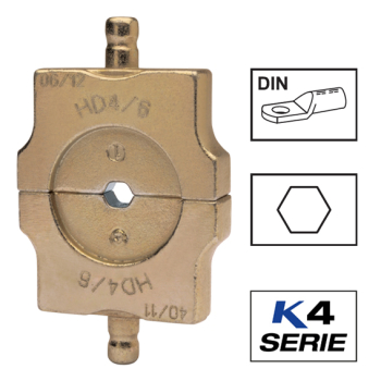 Klauke HD4 Crimping Dies For Copper Compression Cable Lugs To DIN