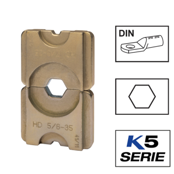 Klauke HD5 Crimping Dies For Copper Lugs & Connectors To DIN