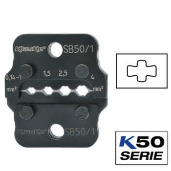 Klauke SB50 Crimping Dies For Turned Pin Receptacles & Pin Connectors