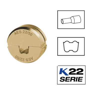 Klauke AES22 Trapezoid Crimping Dies For Cable End Sleeves