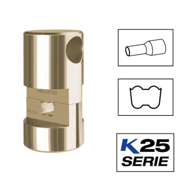 Klauke HAES25 Trapezoid Crimping Dies For Cable End Sleeves Klauke HAES25 Trapezoid Crimping Dies For Cable End Sleeves