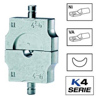 Klauke HN4 Crimping Dies For Nickel & Stainless Steel Cable Lugs Klauke HN4 Crimping Dies For Nickel & Stainless Steel Cable Lugs