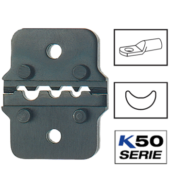 Klauke R50 Crimping Dies For Copper Tubular Cable Lugs & Connectors, Standard Design Klauke R50 Crimping Dies For Copper Tubular Cable Lugs & Connectors, Standard Design
