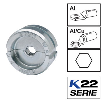 Klauke A22150 Crimping dies 150mm sq for aluminium lugs to DIN