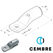 A48-M10/31 Cembre ring terminal with contained palm 240mm²