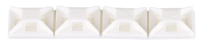 Panduit ABM1M-A-M White Nylon 4-WAY Mount Panduit ABM1M-A-M White Nylon 4-WAY Mount