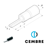ANE7-P20 Cembre insulated pin terminal 35mm² ANE7-P20 Cembre insulated pin terminal 35mm²