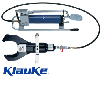 Klauke AS105FHP Hydraulic cutting tool 105mm diameter cutting range with foot pump